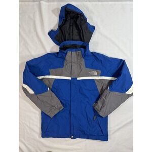 Boys Northface 3-in-1 ski jacket Blue Gray, size L  14/16; Great Condition